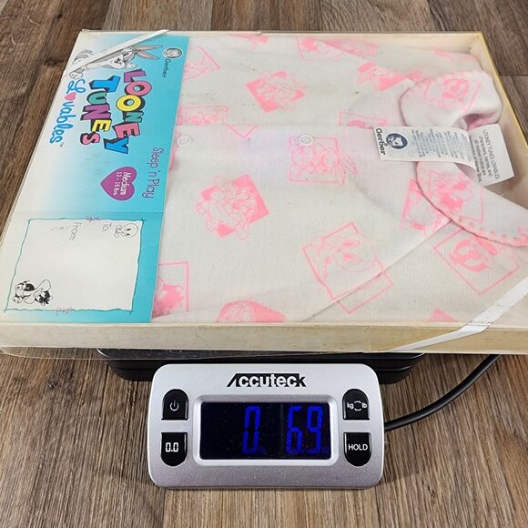 Vintage 1993 Gerber‎ Looney Tunes Lovables Sleep N Play Pajamas Medium 18-24 M - Picture 4 of 4